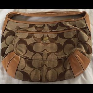 Vintage Coach Signature Semi Hobo